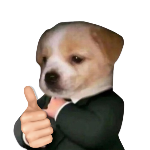 well dressed dog in a formal business suit